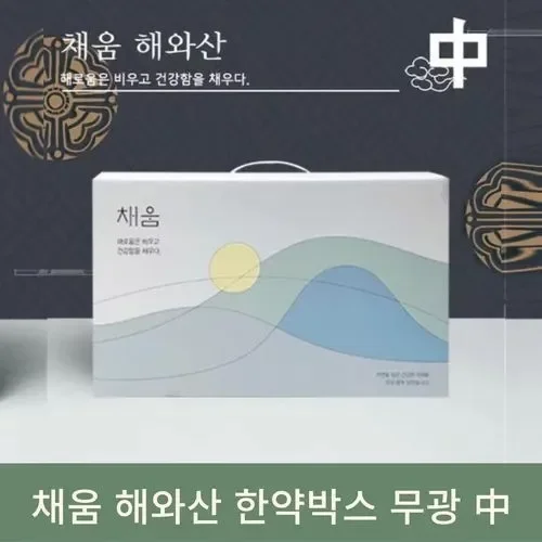 [한의]채움 해와산 한약박스 무광 中