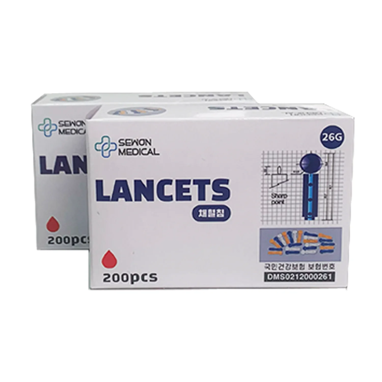 [세원]란셋니들 (1통200pcs) 26G/28G 