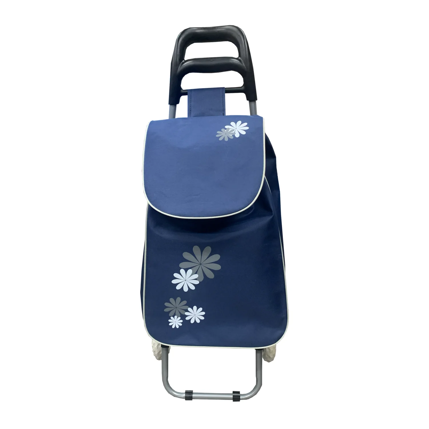 [유럽형 꽃패턴 블루]3단 카트