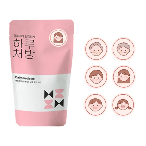 [기성스티커]한약파우치 구분스티커 100매