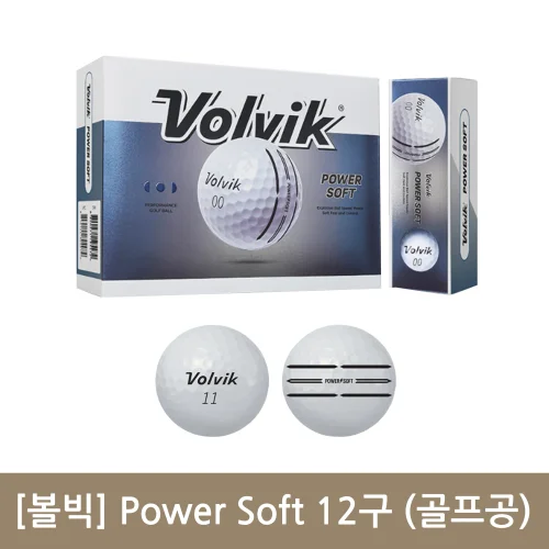 [볼빅] Power Soft 파워소프트 2피스 골프공 12구