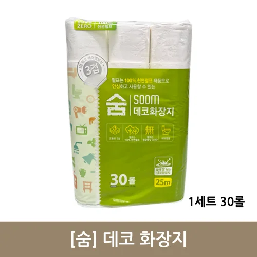 [숨]데코 화장지 (1세트 30롤)